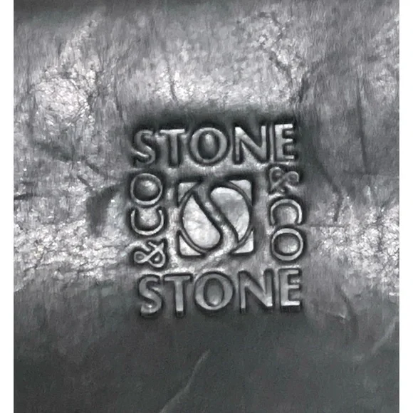 NEW Stone & Co Black Brown Megan Leather Colorblock Shoulder Bag $139 - Picture 5 of 8